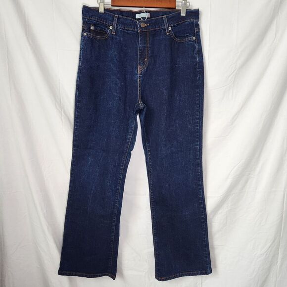 Levi's Women's 14P Perfectly Slimming Bootcut 512 Jeans Dark High Rise‎ Short - Picture 2 of 9